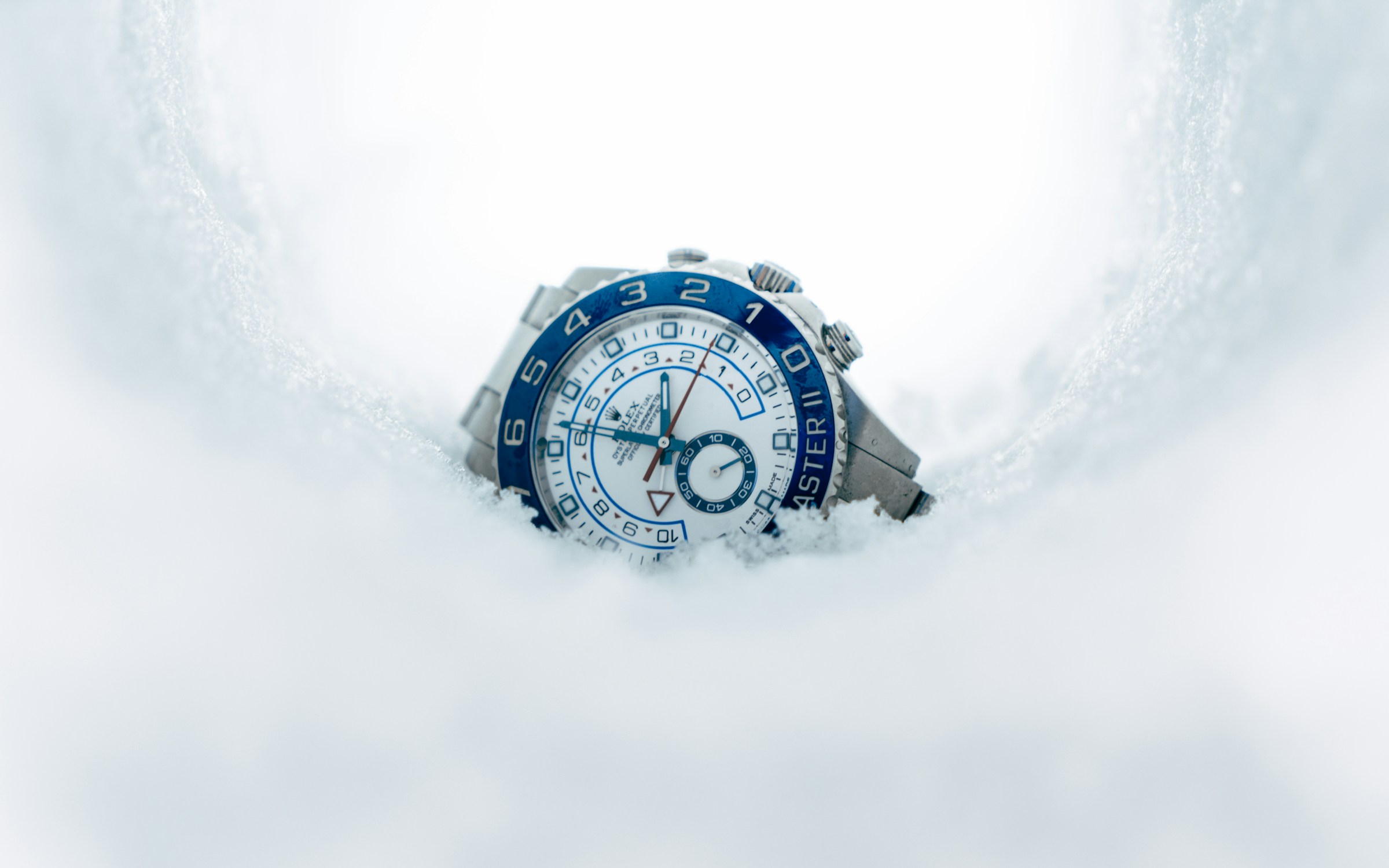 Rolex watch in snow